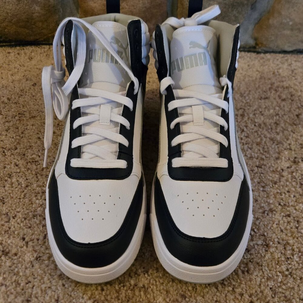 NEW in Box Puma Dribble Mid Navy Ash Grey Size 10